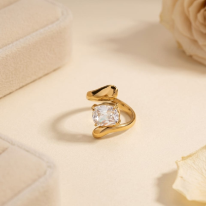 Celeste Square Diamond Ring
