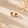Crystal Clover Studs