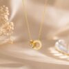 Gilded Roman Duo Necklace